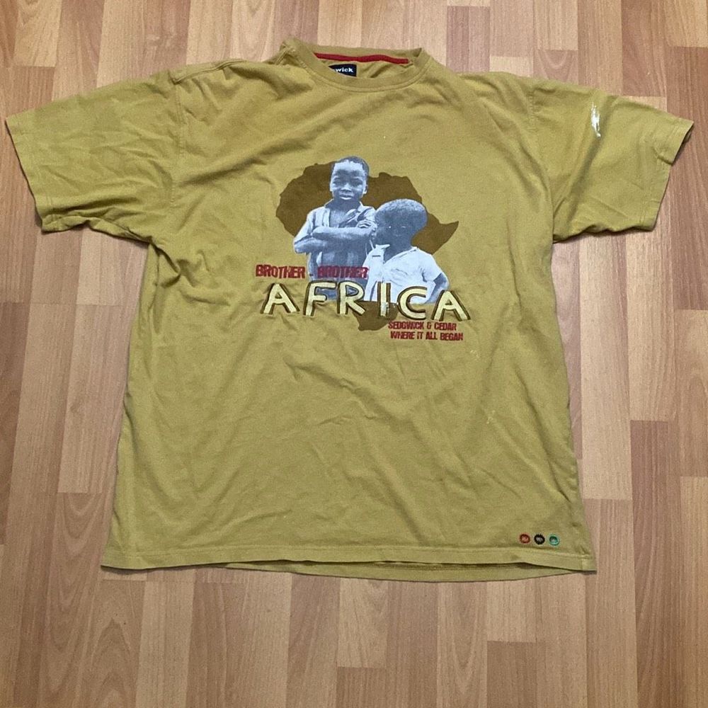 Sedgwick & Cedar Africa Tan T Shirt Men 2XL